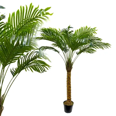 Produktbild von Arekapalme 150 cm künstlich tropisch wie echt Kunstpalme Baum Pflanze Deko