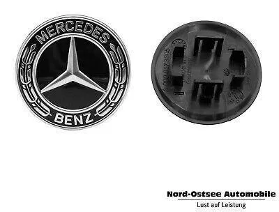 Produktbild von Mercedes-Benz Stern Motorhauben-Emblem, schwarz, C-Klasse W204, W205
