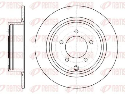 Produktbild von 2x REMSA Bremsscheibe 61554.00 hinten passend für PEUGEOT 4007 (VU_ VV_) 302mm
