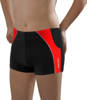 Produktbild von Sesto Senso Jungen Badehose – eng anliegende Schwimmshorts BD 636 – Schwimmhose Kinder 10 Jahre 140 – Schwarz