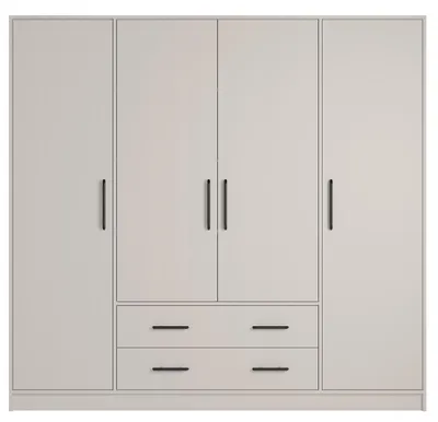 Produktbild von Marmex Garderobenschrank SMART 1 Cashmere viertüriger Mehrzweckschrank   200x190x56