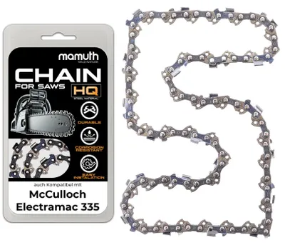 Obrázek produktu pro Řetěz na pilu, délka 30 cm, tloušťka 1,3 mm, rozteč 3/8", typ 45 TG, určený pro pilu McCulloch Electramac 335