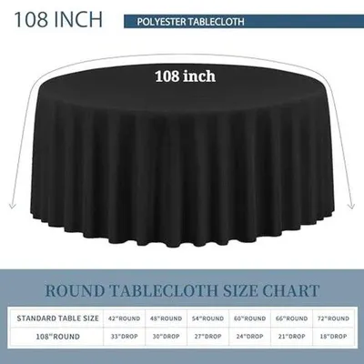 Produktbild von Famanu Tischdecke rund 275 cm - Polyester, flecken- und knitterbeständig