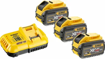 Obrázek produktu pro DeWALT DCB118X3-QW, Sada baterie a nabíječky, Lithium-ion (Li-ion), 9 Ah, 54 V, DeWalt, 162 Wh