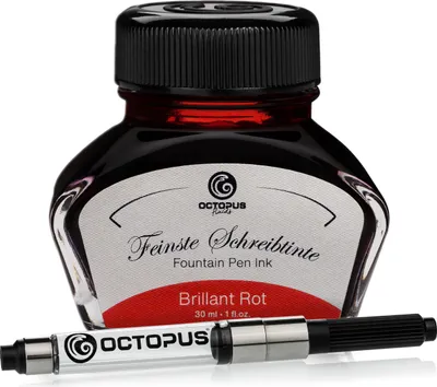 Produktbild von Schreibtinte Brillant Rot 30 ml mit Konverter