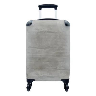 Produktbild von MuchoWow® Koffer Handgepäck Trolley Rollkoffer Kleine Reisekoffer mit 4 Rollen - Muster - Beton - Grau - Cabin Size < 55x40x23 cm & 55x40x20 cm - Fotokoffer - Kabinenkoffer - Boardgepäck - Reise-Box - Reisekoffer - Reisegepäck - Koffer mit Bild - Trolley für Kinder
