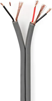 Produktbild von Nedis Audio Kabel - 4 x 0.16 mm² - Kupfer - 100 m - Rund - PVC - Dunkelgrau - Rolle