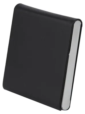 Immagine prodotto di Contenitore per sigarette in ecopelle, capienza per 10 sigarette, un regalo elegante per fumatori (colore nero)