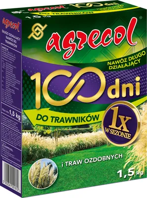 Obrázek produktu pro AGRECOL 100DAYS hnojivo pro trávníky a okrasné trávy 1,5 kg