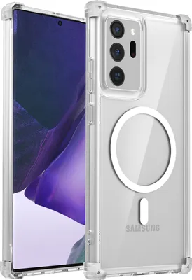 Immagine prodotto di Custodia magnetica per Samsung Galaxy Note 20 Ultra 5G compatibile con Magsafe Protezione militare antiurto Custodia trasparente per telefoni cellulari Clear