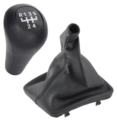 Produktbild von Schaltknauf Knauf 5-Gang Schaltmanschette schwarz für BMW E46 1998-2005