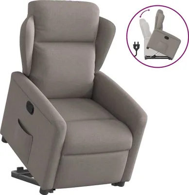 Produktbild von Hochwertig Relaxsessel mit Aufstehhilfe Taupe Stoff 3303141