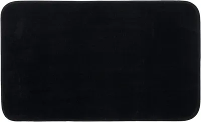 Image de Tapis de bain Premium Microfibre antidérapant Rio Tapis de bain 110 cm rond - noir (99)