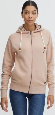 Produktbild von OXMO OXUlla Damen Sweatjacke Cardigan Sweatshirtjacke mit Kapuze