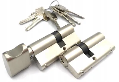Produktbild von LOB Hektor Doppelzylinder-Set Klasse B Nickel 30/55+55G