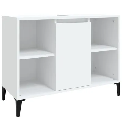Zdjęcie produktu dla Szafka pod umywalkę, biała, 80x33x60 cm