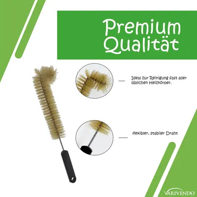 Obrázok produktu pre Kefa na radiátor v tvare L, čisté štetiny