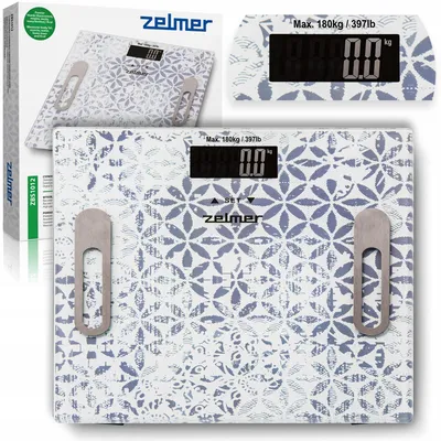 Produktbild von Zelmer Zbs1012 Badezimmerwaage-Glas, analytisch, LCD, 2,5-180 kg, BMI 60705633P