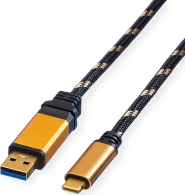 Produktbild von ROLINE GOLD USB 3.2 Gen 1 Kabel, USB A-C, ST/ST, 0,5 m
