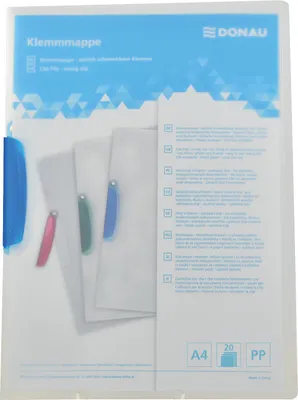 Produktbild von Donau Elektronik Klemmhefter transparent/blau 1 St.