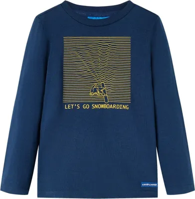 Produktbild von "2026 Promotion" Kinder-Langarmshirt - Gute Qualität - Marineblau 92 - Langarmshirts MM224