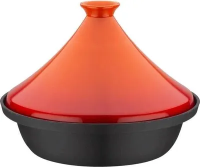 Obrázek produktu pro Tajine GSW, 30 x 22 cm, masivní litina, keramický poklop, indukce, oranžová