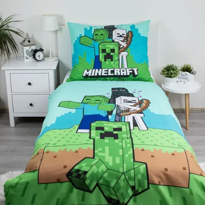 Immagine prodotto di Minecraft Bettbezug MOBS - 140 x 200 cm - Baumwolle