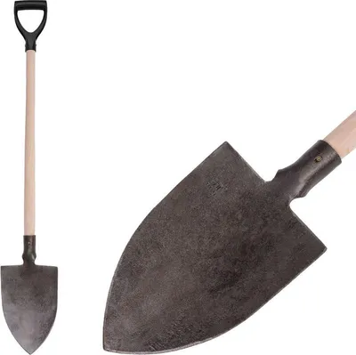 Immagine prodotto di Vanga Gardex 1250 g, forgiata, a punta, manico in legno a D