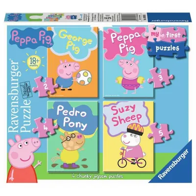 Image de RAVENSBURGER Mon premier puzzle Peppa Pig 4en1 (2,3,4,5 pièces)