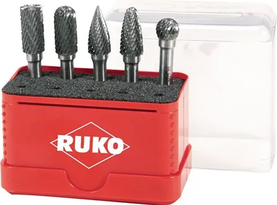 Image de RUKO 116004 Carbure de tungstène Fonte, Acier inoxydable, Acier, Alliages de titane 5 pièce(s)