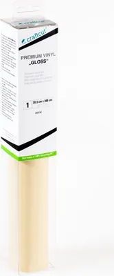 Produktbild von craftcut G03 Plotterfolie glänzend BEIGE 30,5 x 300 cm