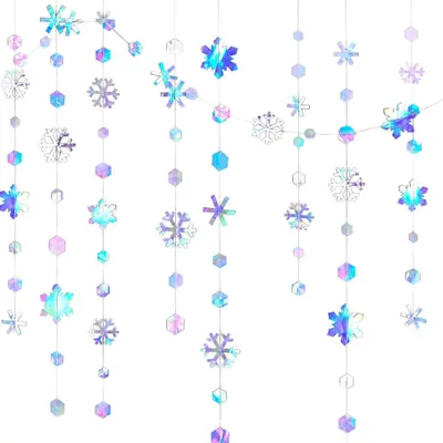 Weihnachtsgirlande 4 m, 4er Set Tannengirlande für Weihnachtsbaum und festliche Dekoration