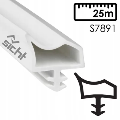 Produktbild von Deventer S7891 Türdichtung Weiß 25m Rolle