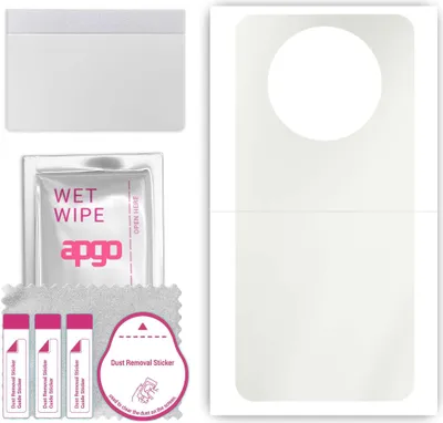 Produktbild von apgo Rückseite Schutzfolie, Matt, kompatibel mit ZTE Nubia NX302J, Hinten Hydrogel-Displayschutzfolie mit Positionierhilfe, kratzfest, einfache Montage