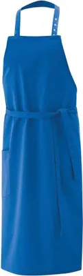 Produktbild von Latz-Schürze, mit Tasche rechts, royal blue, B 80 x L 100 cm : royal blue : 65% Polyester 35%Baumwolle 220 g/m²