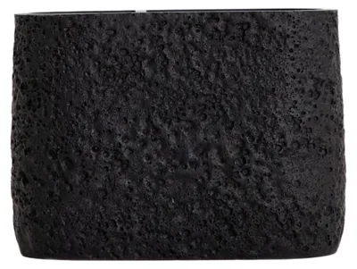 Produktbild von HOMLA VOLCANO Badezimmerbecher schwarz 13x6,5x10 cm