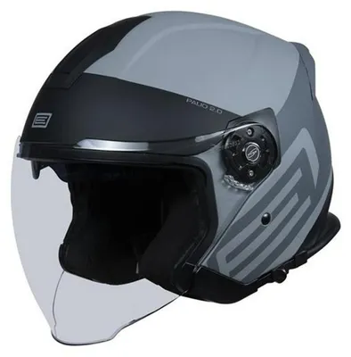 Produktbild von Jethelm ORIGINE HELMETS ORIGINE PALIO 2.0 Motorradhelm Offener Helm Schwarz/Grau Matt L Sonnenblende 201012023101005