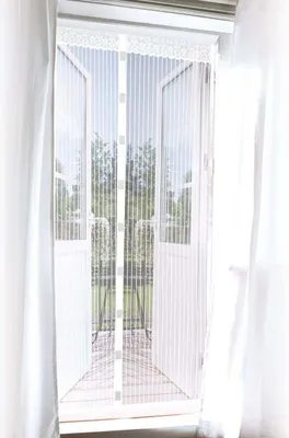 Produktbild von EASYmaxx Moskitonetz Magic Klick mit Magnetverserschluss für Tür - 90 x 210 cm - weiß