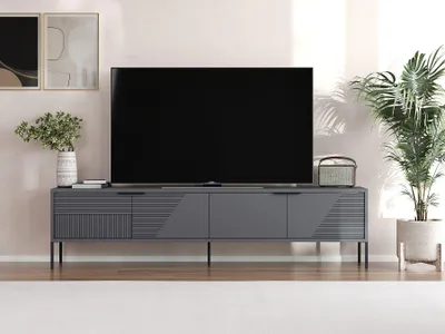 Produktbild von Skye Decor, Dore - Anthracite, TV-Ständer, Anthrazit, 100% MELAMINBESCHICHTETE SPANNPLATTE, 180 x 30 x 45 cm