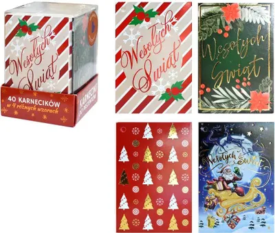 Image de 40 cartes Noël KWP-001