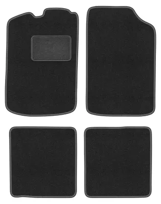 Immagine prodotto di Tappetini in moquette per Volkswagen Golf I 1974-1983 (hatchback) – set 4 pezzi, grigio grafite, su misura – Wielganizator LUX