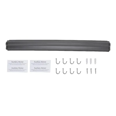 Produktbild von Wandmontierter Wäscheständer, 60 cm (23,6 Zoll), einziehbares, verdecktes Wäschetrockennetz für Waschküche und Badezimmer, Grau