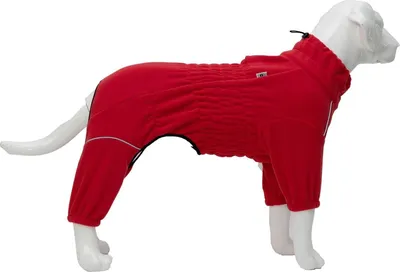 Produktbild von Hundejacke Kleidung für Hunde Fleeceweste Warm für den Winter Rot M