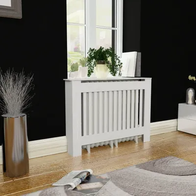 Obrázok produktu pre 2024 Moderné klimatizačné a vykurovacie zariadenia Príslušenstvo MDF kryt radiátora Kryt radiátora 112 cm, biely 128994