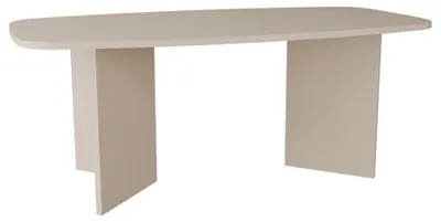 Produktbild von Selsey Piano – Esstisch rechteckig mit abgerundeten Ecken, 190 cm, Kaschmirgrau