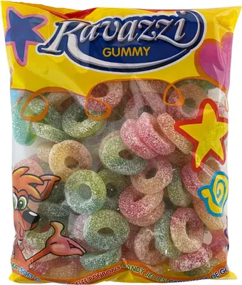 Produktbild von Ravazzi Rotelle Sour, Saure Fruchtgummi Räder, 1 kg