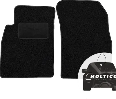 Produktbild von moto-MOLTICO Vorne Fußmatten Auto Velours Autoteppiche Schwarz Automatten Set 2-teilig passend für Chevrolet Cruze 2009-2016