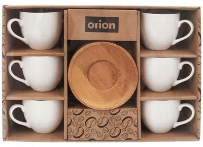 Produktbild von Orion Espresso Tassen 6er Set Porzellan Geschenk