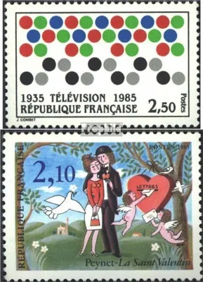 Produktbild von Briefmarken Frankreich 1985 Mi 2478,2483 (kompl.Ausg.) postfrisch Fernsehen