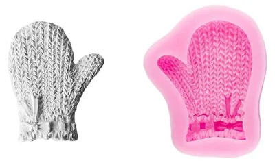 Silikonform Handschuh, 6 x 4,8 cm, lebensmittelecht, flexibel